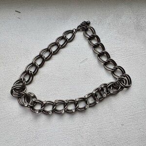 Chunky Silver Chunky Curb Link Chain Necklace